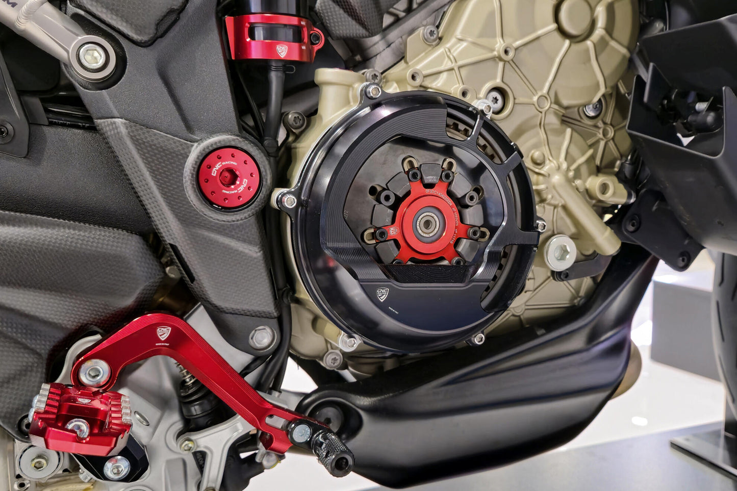 CA401 - CNC Racing Billet OPEN Ducati V4 Dry Clutch Cover for the V4 Panigale R / SP, Streetfighter SP, and Multistrada RS