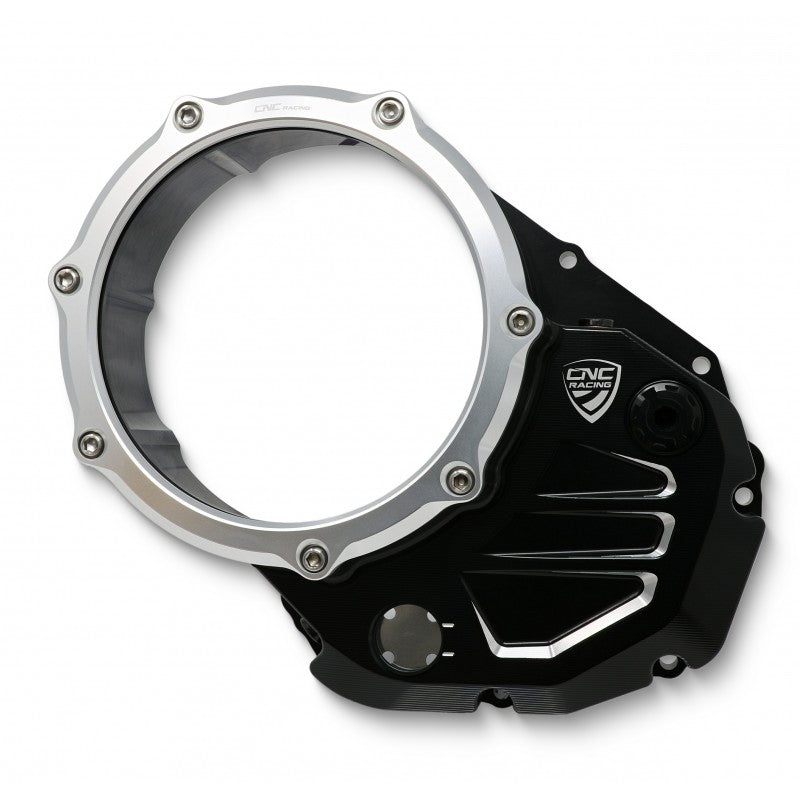 CA502 - CNC Racing Clear Wet Clutch Cover for the Ducati Multistrada 1200/1260 (2015+) and XDiavel / Diavel 1260
