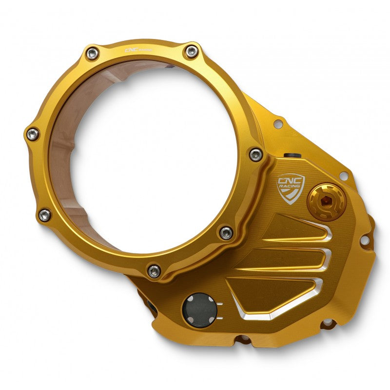 CA504 - CNC Racing Clear Wet Clutch Cover for the Ducati Monster 937 and Multistrada V2