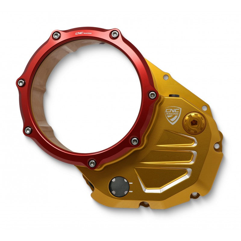 CA502 - CNC Racing Clear Wet Clutch Cover for the Ducati Multistrada 1200/1260 (2015+) and XDiavel / Diavel 1260