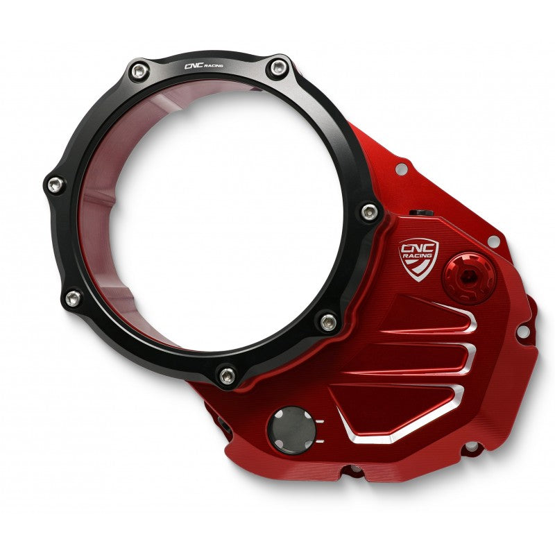CA504 - CNC Racing Clear Wet Clutch Cover for the Ducati Monster 937 and Multistrada V2