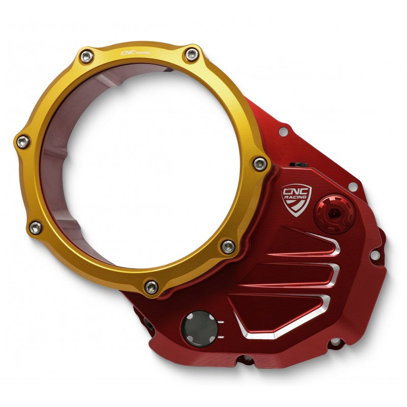 CA502 - CNC Racing Clear Wet Clutch Cover for the Ducati Multistrada 1200/1260 (2015+) and XDiavel / Diavel 1260