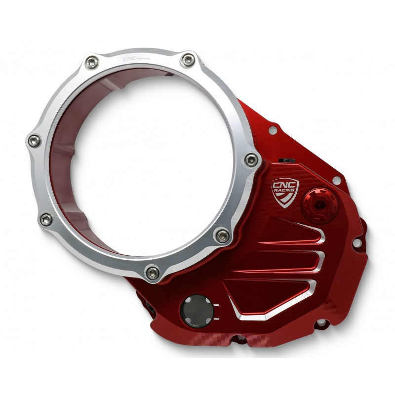 CA504 - CNC Racing Clear Wet Clutch Cover for the Ducati Monster 937 and Multistrada V2