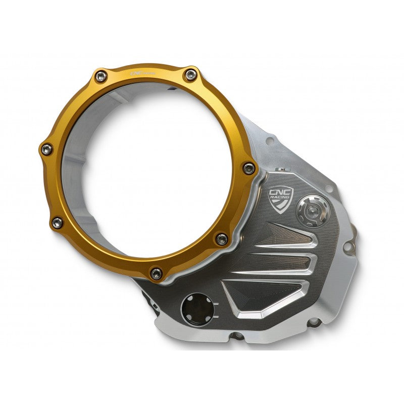 CA504 - CNC Racing Clear Wet Clutch Cover for the Ducati Monster 937 and Multistrada V2