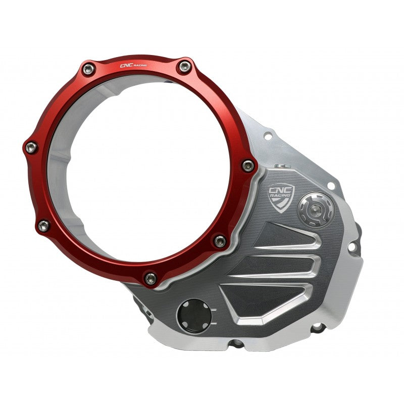 CA502 - CNC Racing Clear Wet Clutch Cover for the Ducati Multistrada 1200/1260 (2015+) and XDiavel / Diavel 1260