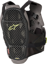 Alpinestars - A-4 Max Chest Guard - Black/Anthracite/Yellow Fluo