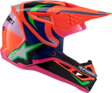 Alpinestars - Youth SM3 Helmet - Deegan - Gloss Orange Fluo/Purple/Pink Fluo