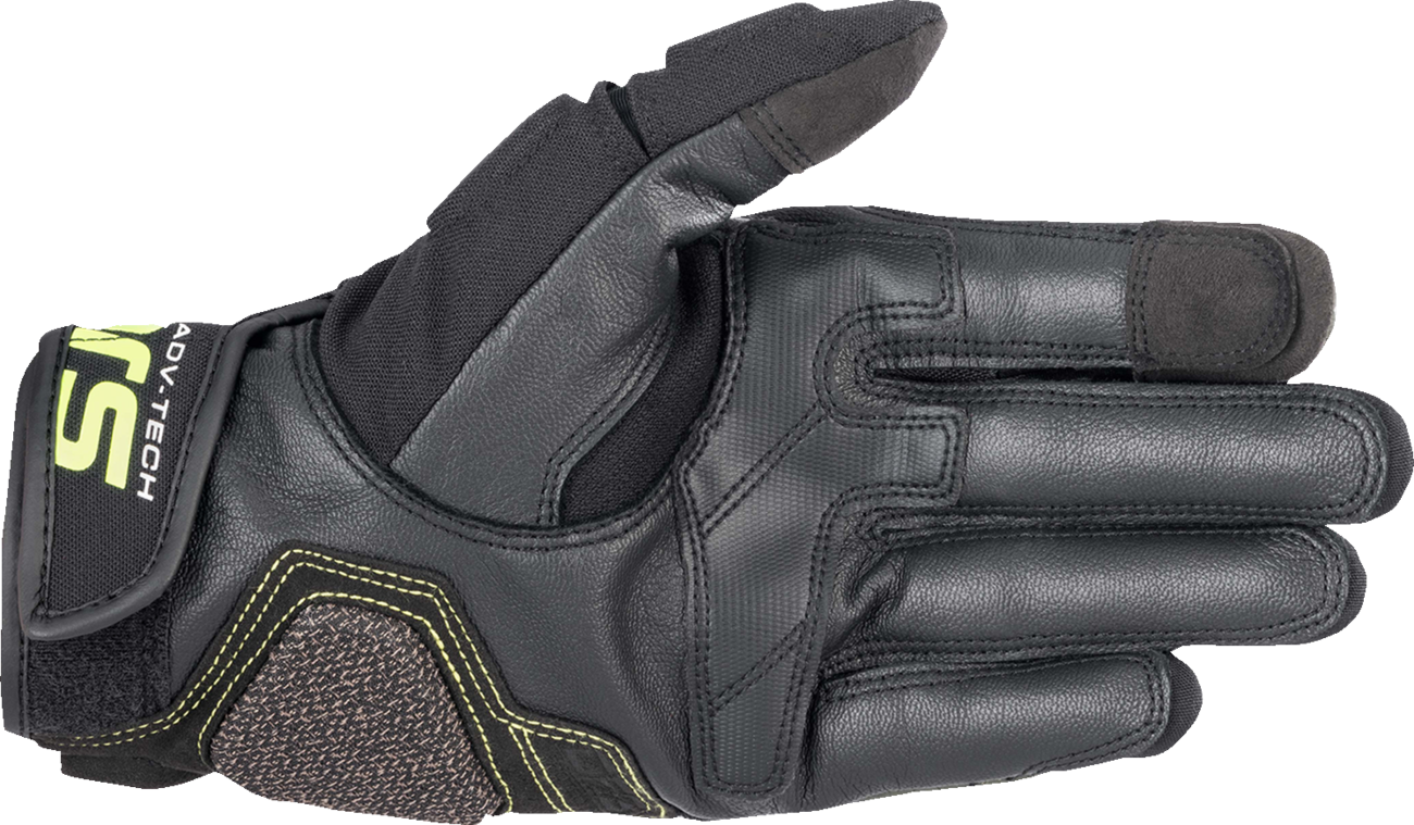Alpinestars - Halo Gloves - Forest Black/Fluo Yellow