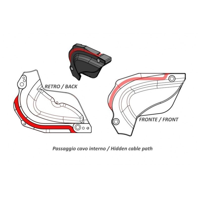 CP169 - CNC Racing Ducati Multistrada 950 Front Sprocket Cover (17-18)