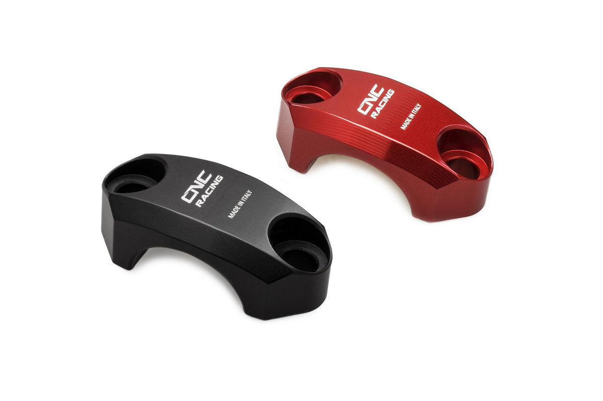 CLOSEOUT OS - CNC Racing - Brembo Master Cylinder Clamp Mirror Eliminator - Color Red