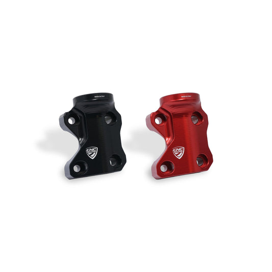 CLOSEOUT OS - CNC Racing Billet Right Side Mirror Mount / Master Cylinder Clamp for the Ducati Multistrada 1260 / 1200 / 950 - Color Red