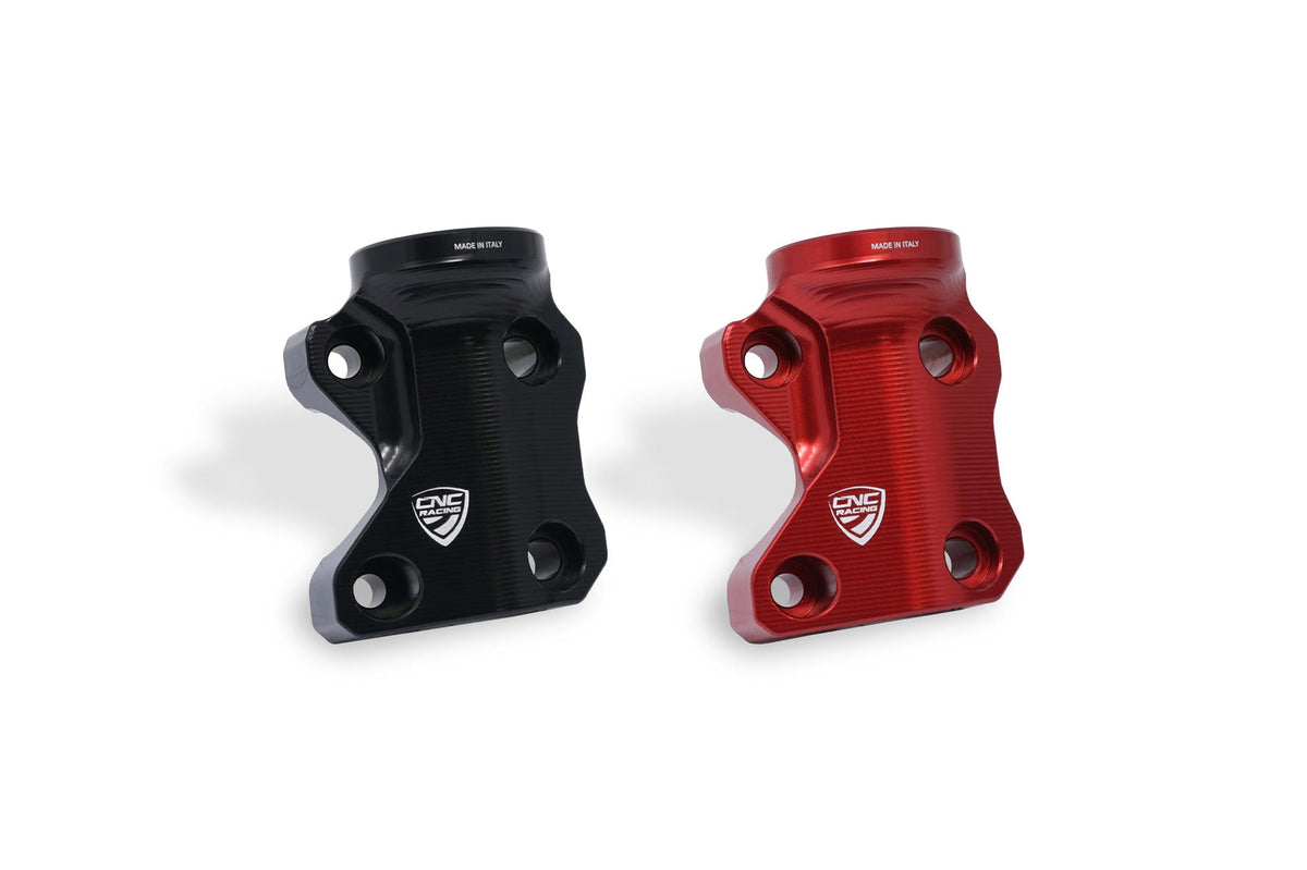 CLOSEOUT OS - CNC Racing Billet Right Side Mirror Mount / Master Cylinder Clamp for the Ducati Multistrada 1260 / 1200 / 950 - Color Red