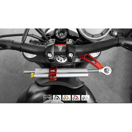SD100 - CNC Racing Steering Damper Mount kit for Ducati Scrambler