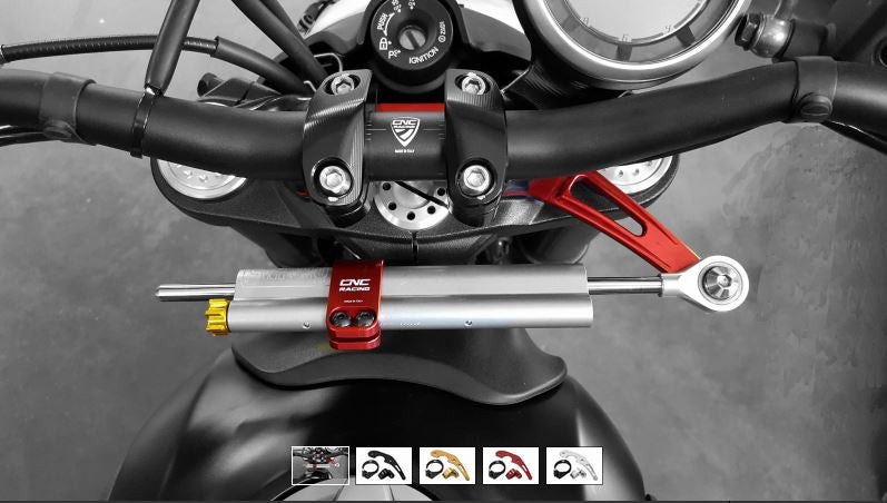 SD100 - CNC Racing Steering Damper Mount kit for Ducati Scrambler