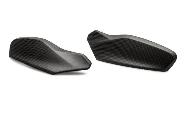 ZA985Y - CNC Racing Carbon Fiber Upper Handguards (pair) for 2015+ Multistrada 1200 / 1260 / 950 and Hypermotard 950