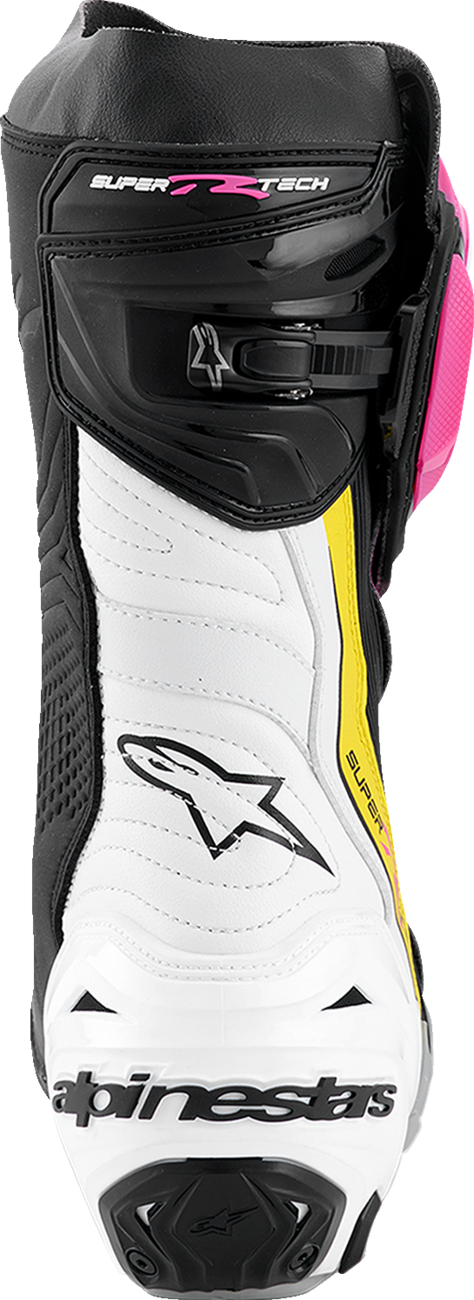 Alpinestars - Supertech R Boots - Black/Magenta/White/Yellow