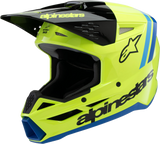 Alpinestars - Youth SM3 Helmet - Radium - Gloss Yellow Fluo/Black/Blue