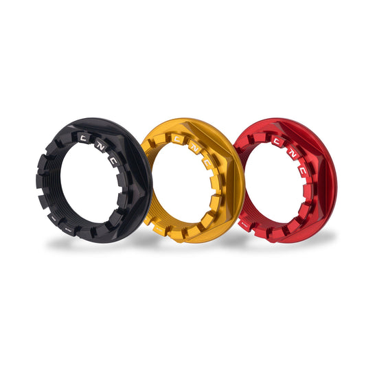 CLOSEOUT OS - CNC Racing Right Hand (Wheel) Rear Axle Nut for small hub (5 hole) Ducati - Color Black