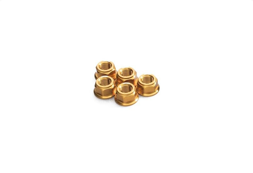 DA386 - CNC Racing Flange Nuts / Sprocket nuts for Ducati - (set of 5) M10x1.0