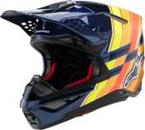 Alpinestars - Supertech M10 Helmet - TLD Edition 25 - MIPS® - Gloss Dark Blue/Orange/Yellow/Fluo Red