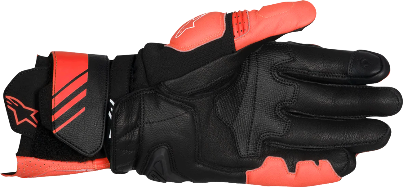 Alpinestars - GP Plus R V3 Leather Gloves - Bright Red/Fluo Red/Black
