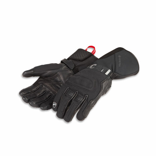 98110026 - Ducati Winter Voyager Fabric-Leather Gloves