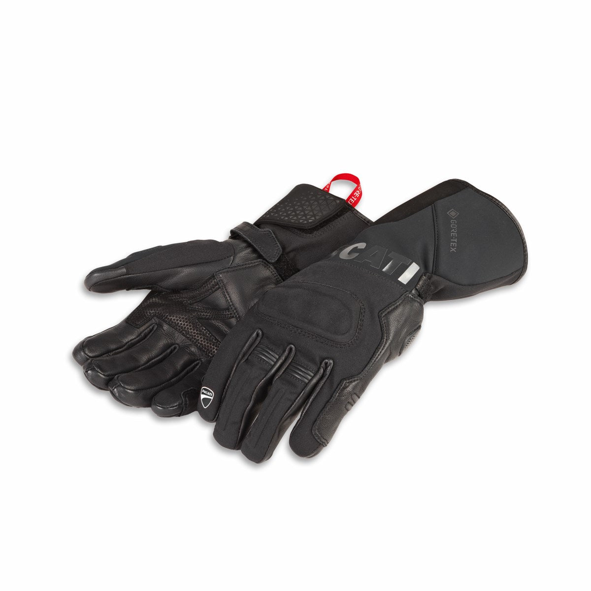 98110026 - Ducati Winter Voyager Fabric-Leather Gloves