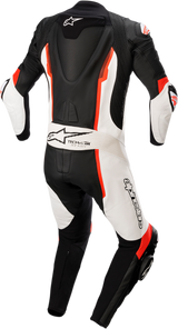 Alpinestars - Missile v2 - 1-Piece Leather Suit - Black/White/Red Fluo
