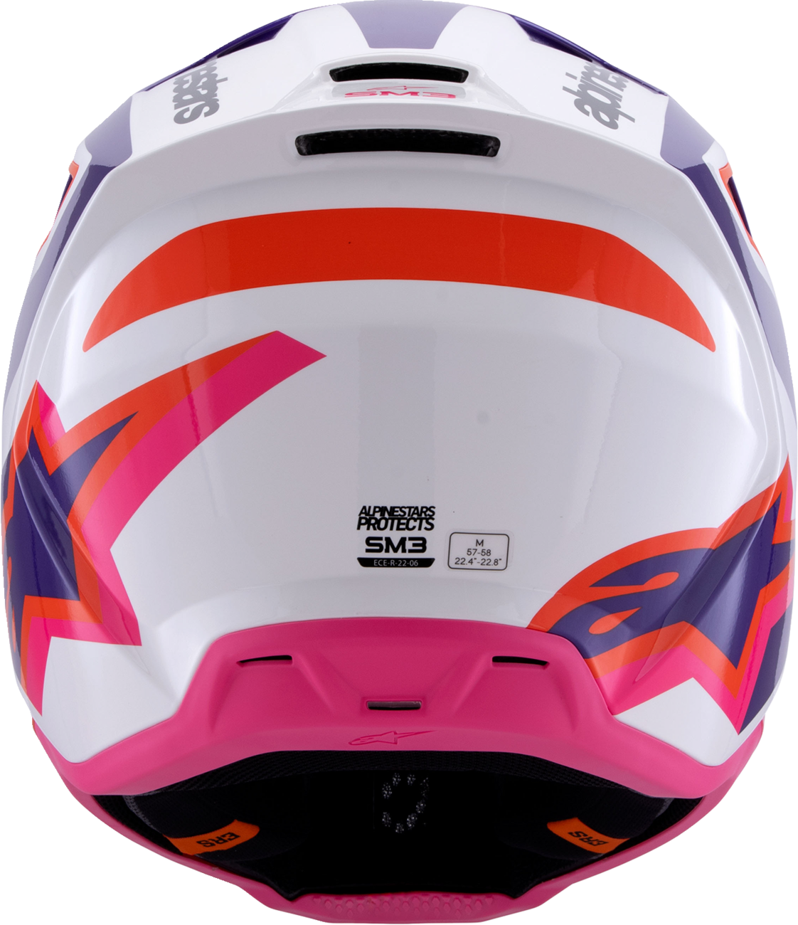 Alpinestars - SM3 Helmet - Heat - Gloss White/Purple/Pink