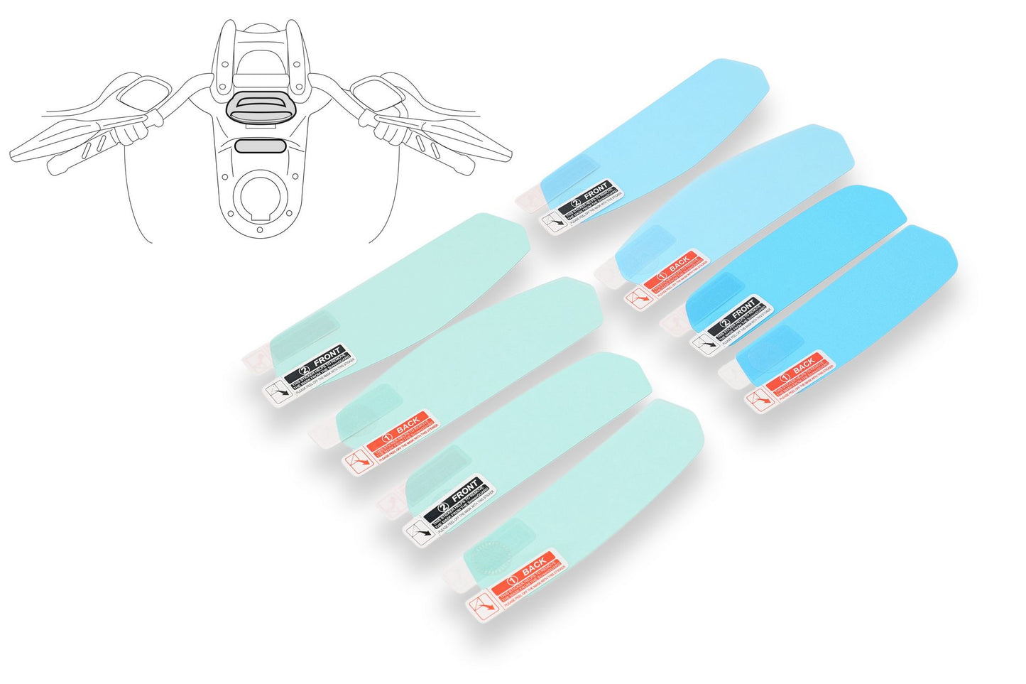 DP008N - CNC Racing Dashboard Screen Protector Kit for the Ducati Diavel 1200 (11-18)