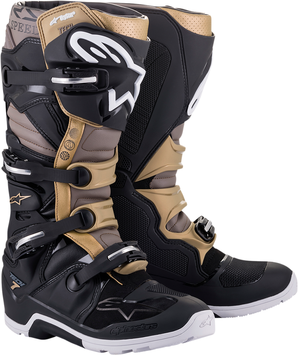Alpinestars - Tech 7 Enduro Drystar® Boots - Black/Gray/Gold