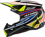 Alpinestars - Youth SM3 Helmet - Wurx - Gloss Black/Yellow Fluo/Blue/Red