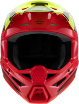 Alpinestars - Youth SM3 Helmet - Fray - Gloss Red/Yellow Fluo/Black