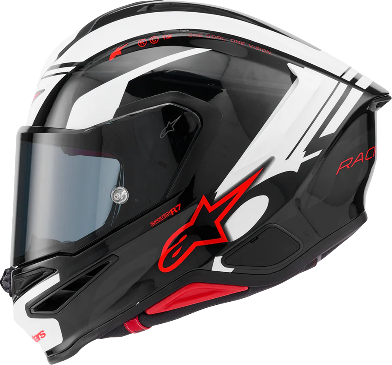 Alpinestars - Supertech R7 Helmet - 22.06 - A-Core - Gloss Black/White/Red