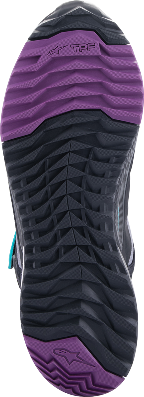 Alpinestars - Stella CR-X Drystar® Shoes - Black/Gray/Teal/Purple