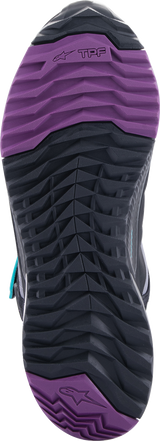 Alpinestars - Stella CR-X Drystar® Shoes - Black/Gray/Teal/Purple