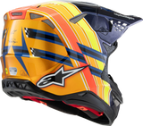 Alpinestars - Supertech M10 Helmet - TLD Edition 25 - MIPS® - Gloss Dark Blue/Orange/Yellow/Fluo Red