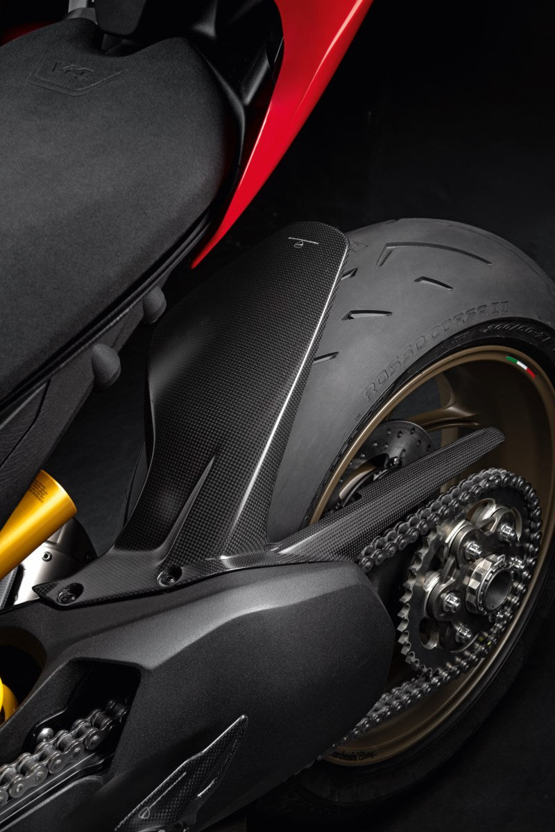 96989981A - CARBON FIBER REAR MUDGUARD HUGGER PANIGALE/SF V4
