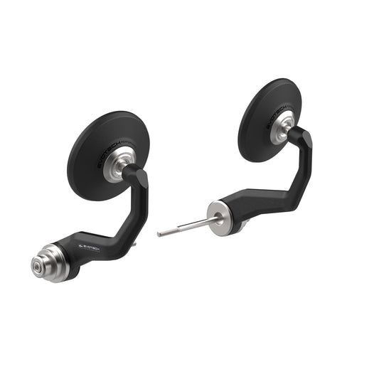 PRN016459-017175-018528 - Evotech Handguard Bar End Mirrors - Retro