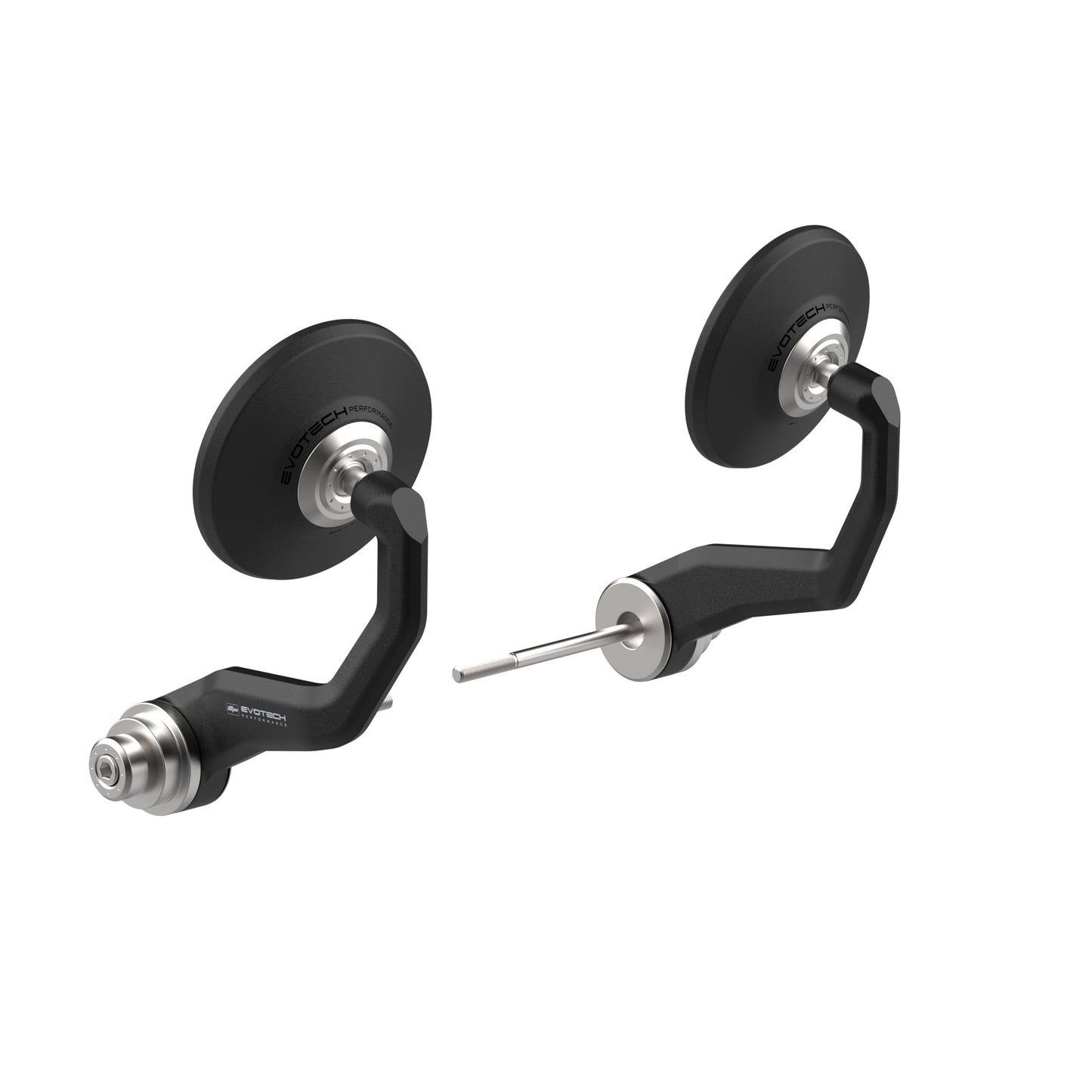 PRN016459-017175-018528 - Evotech Handguard Bar End Mirrors - Retro
