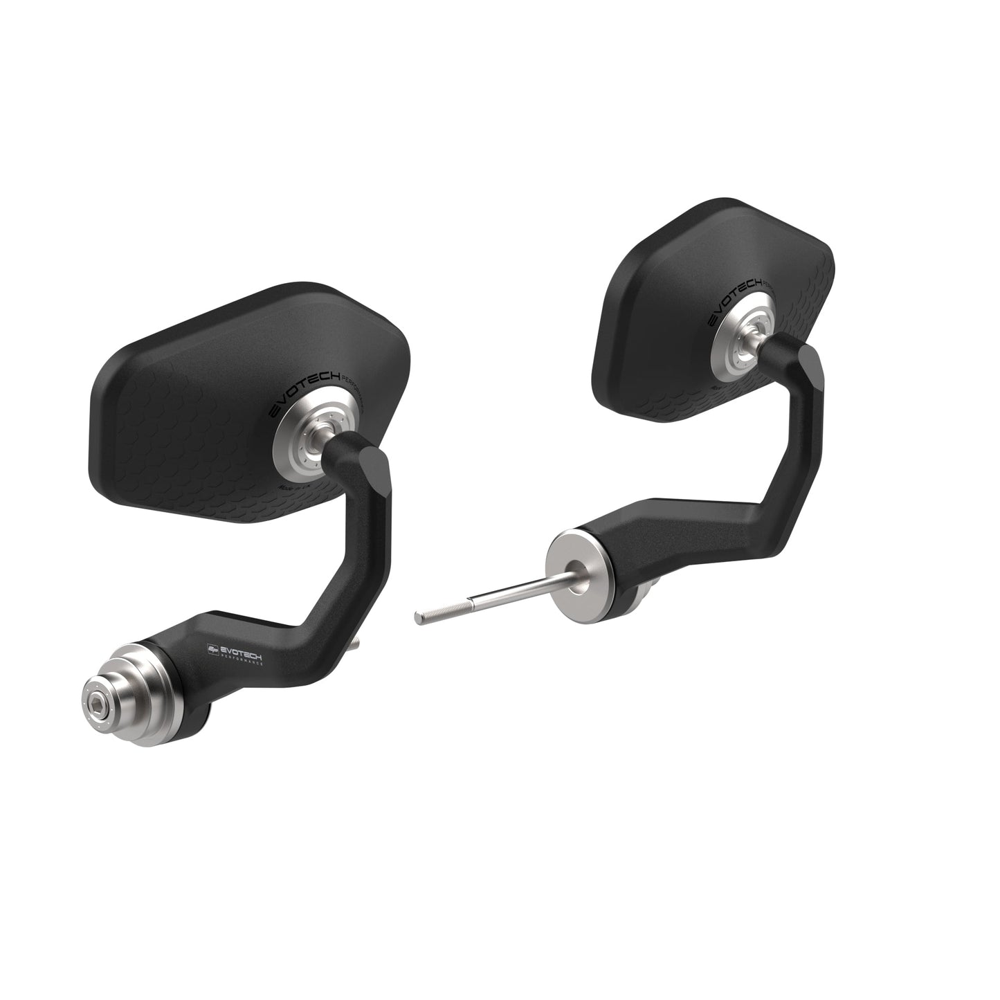 PRN016466-017175-018528 - Evotech Handguard Bar End Mirrors - Sport