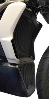 PRN013089-013090-04 - Evotech Ducati XDiavel Dark Radiator and Oil Cooler Guard Set (2021+)