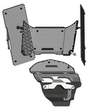 PRN015299-016152-016164-03 - Evotech Ducati Multistrada V4 S Radiator Cylinder Head Guard Complete Set (2021+)