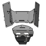 PRN015299-016152-016164-02 - Evotech Ducati Multistrada V4 Rally Radiator Cylinder Head Guard Complete Set (2023+)