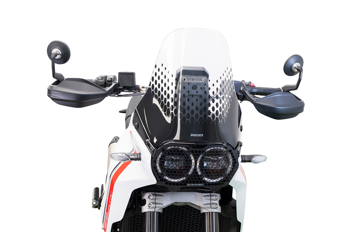 PRN016459-017175-018528 - Evotech Handguard Bar End Mirrors - Retro