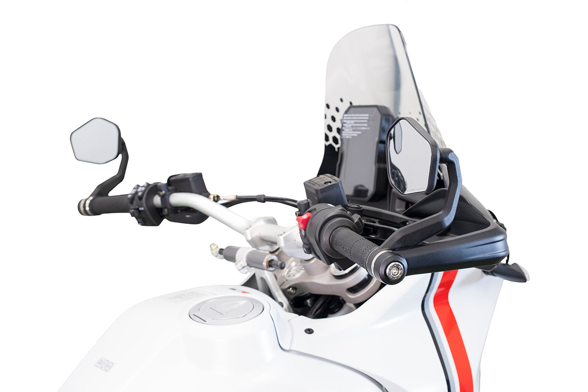 PRN016466-017175-018528 - Evotech Handguard Bar End Mirrors - Sport