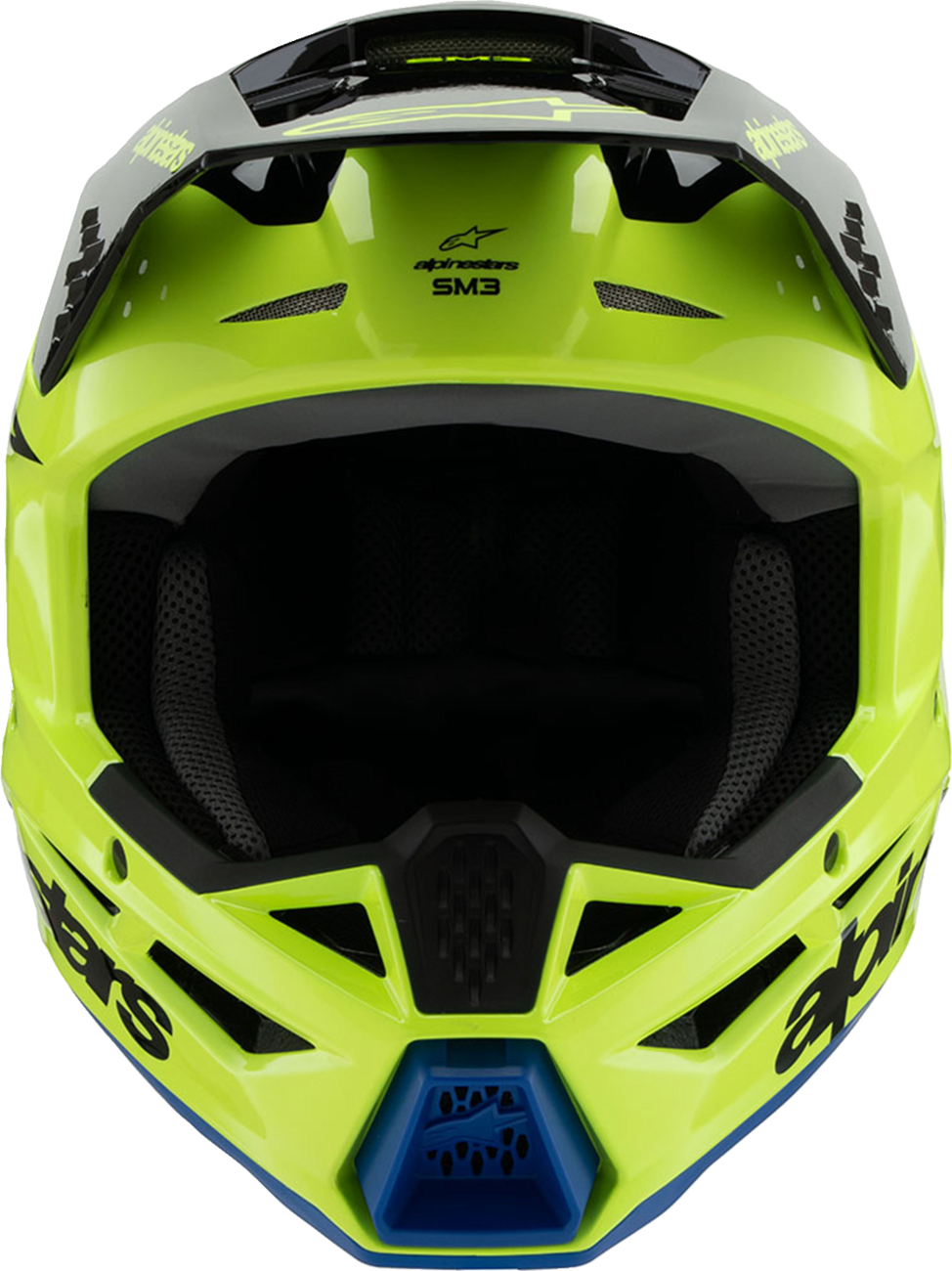 Alpinestars - Youth SM3 Helmet - Radium - Gloss Yellow Fluo/Black/Blue