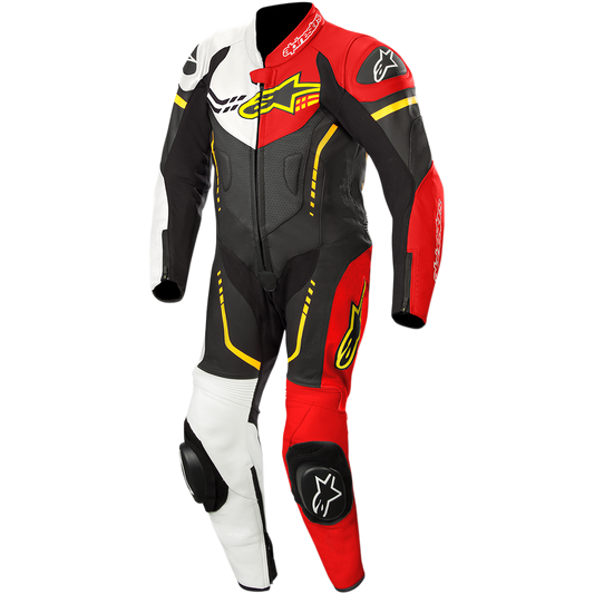 Alpinestars - Youth GP Plus 1-Piece Leather Suit - Black/White/Red Fluorescent/Yellow Fluorescent