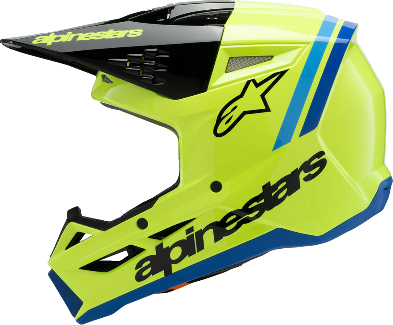 Alpinestars - Youth SM3 Helmet - Radium - Gloss Yellow Fluo/Black/Blue