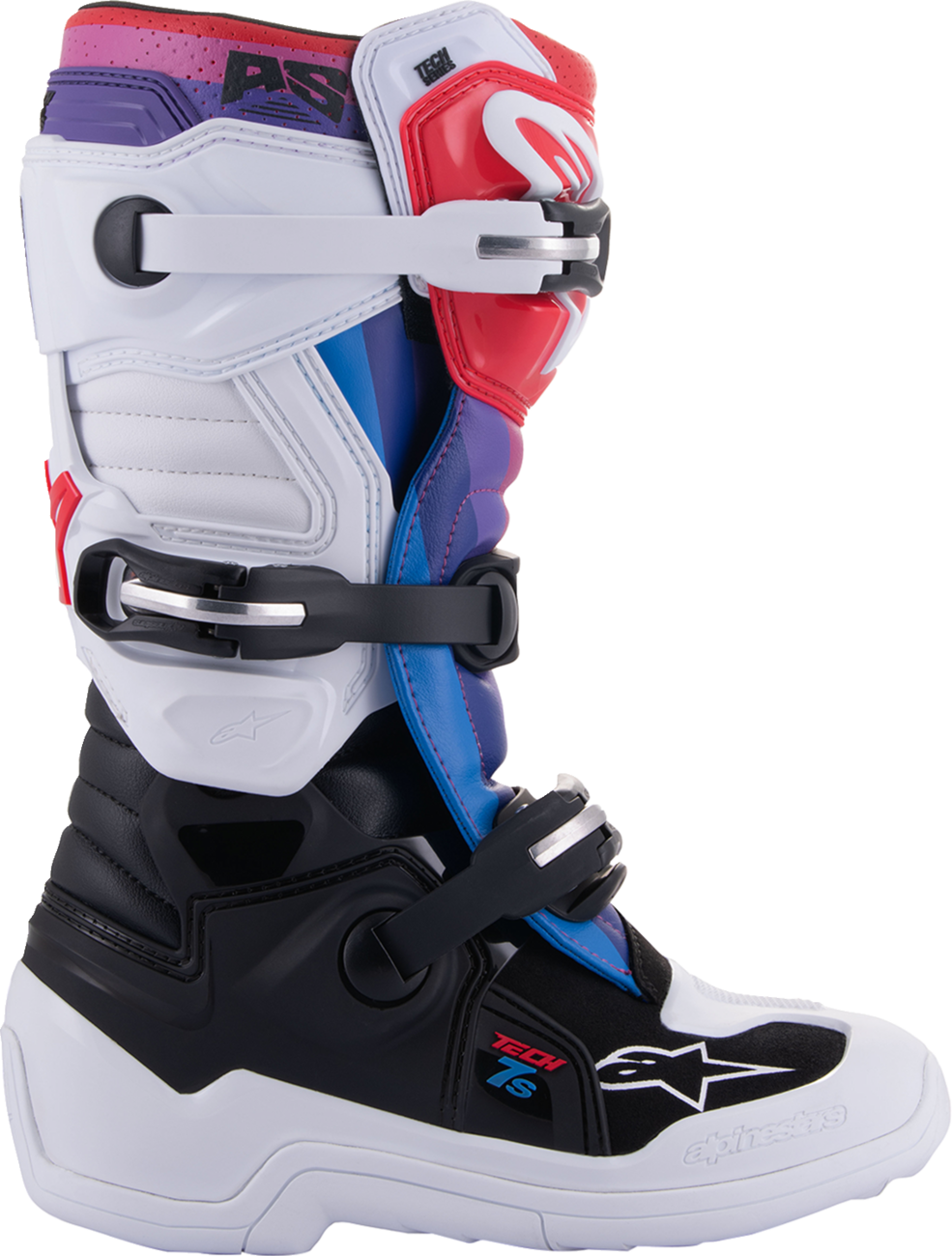 Alpinestars - Youth Tech 7S Boots - White/Black/Rainbow